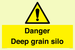 Danger Deep grain silo